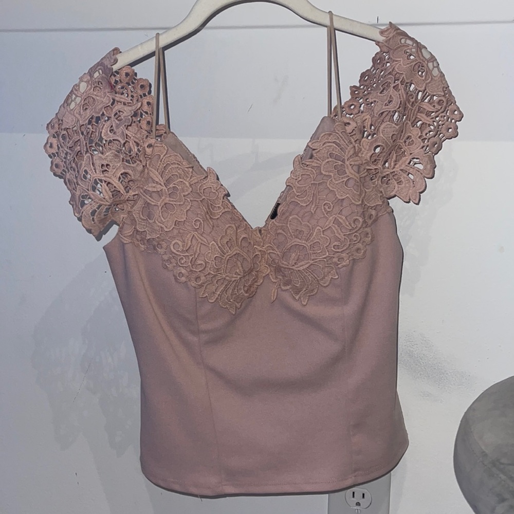 Blush feminine top